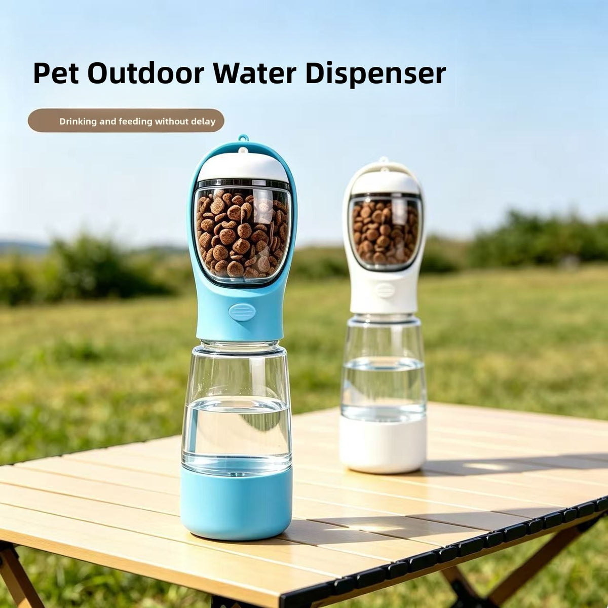 3-in-1 Portable Pet Water & Food Bottle